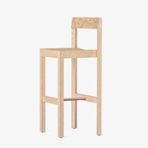 ALICE eco-friendly wooden and cork high chair for counters